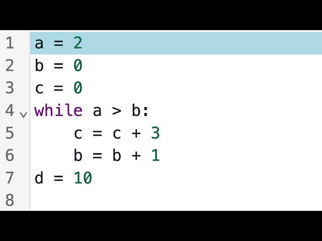 When Python Reaches the End of the While Loop Body