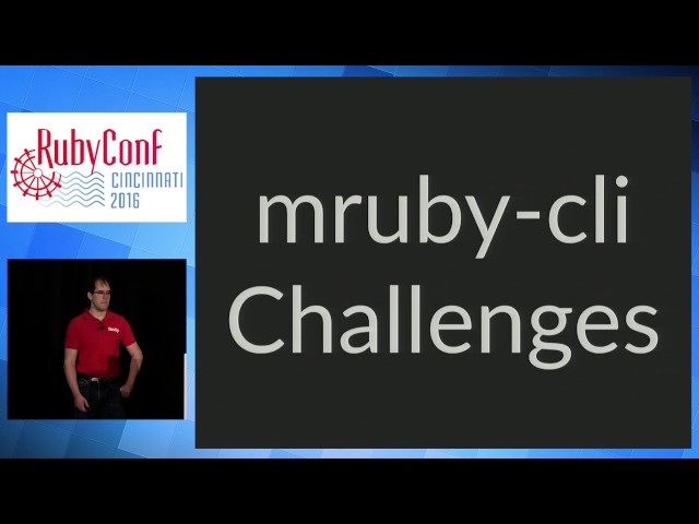 RubyConf 2016 - Building maintainable command-line tools with MRuby by Eric Hodel