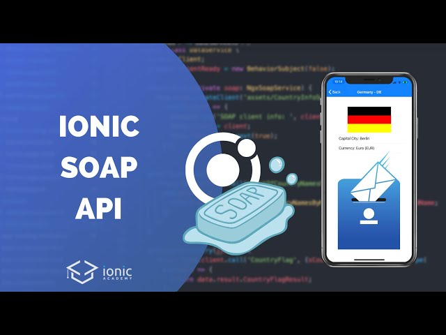 How to use a SOAP API with Ionic