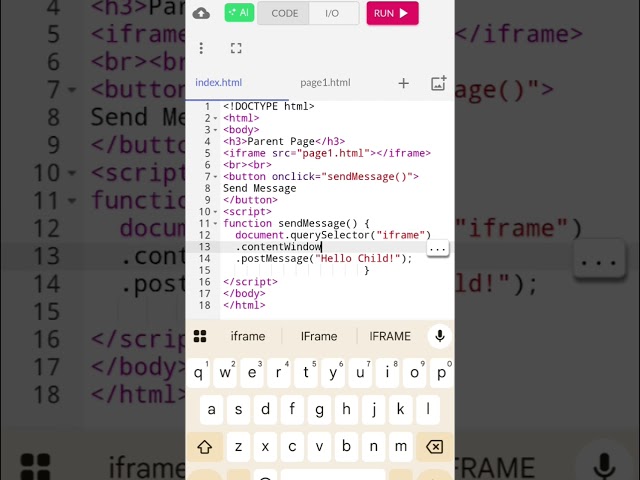 #postmessage() #iframe#jspopup # document.querySelector().contentWindow #window.addEventListener()