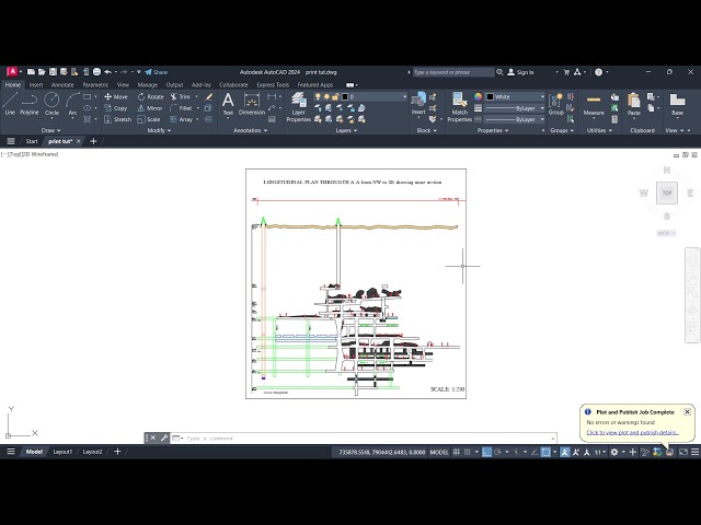 How to plot/print autocad drawing to PDF (to scale)