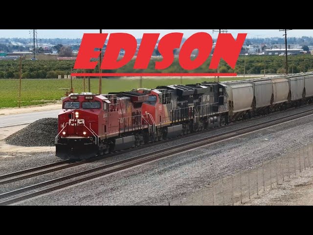 Tehachapi Live Train Cams at Giumarra Vineyards 🍇 in Edison CA.