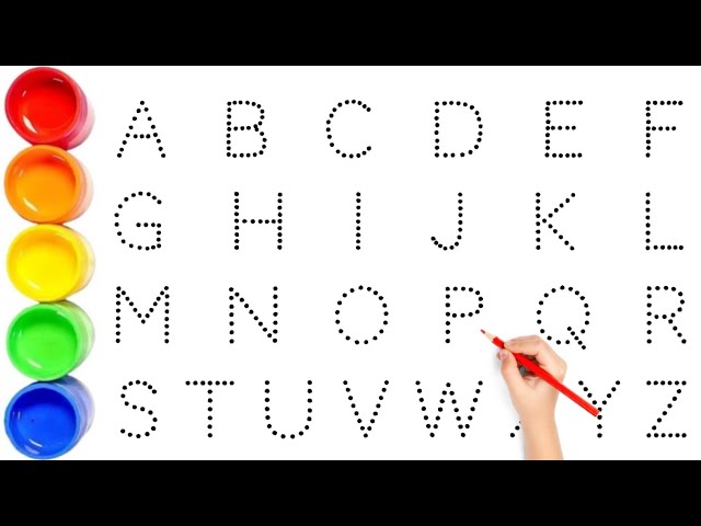 A for Apple Song 🍎 | Bachchon Ki Pyaari ABCD alphabet learning rhymes with dotted lines