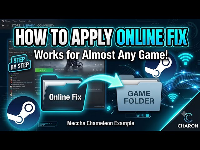 How To Apply Online Fix Tutorial || Meccha Chameleon Online fix || Charon