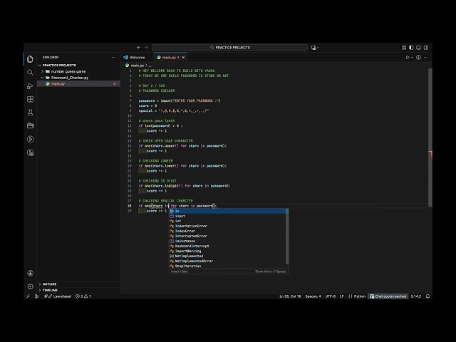 Password Strength Checker in Python | Beginner Project | Day 2/365