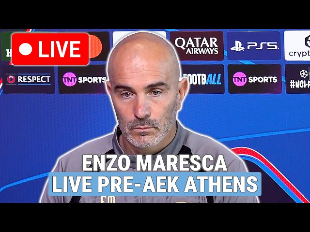 🔴 LIVE | Enzo Maresca and Marc Guehi pre-match press conferences | Manchester City v AEK Athens
