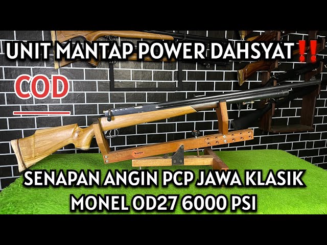 AWESOME POWERFUL UNIT‼️CLASSIC MONEL OD27 6000 PSI JAVA PCP AIR RIFLE