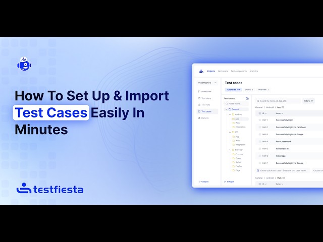 Tutorial: How to Set Up & Import Test Cases Easily In Minutes - TestFiesta