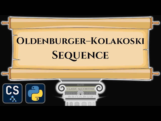 Oldenburger–Kolakoski Sequence Algorithm Visualization | Step by Step Python Code Animation
