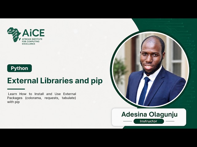 03 Python External Libraries and pip