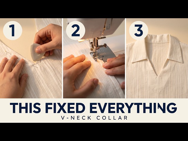 I Was Sewing V Neck Collars Wrong