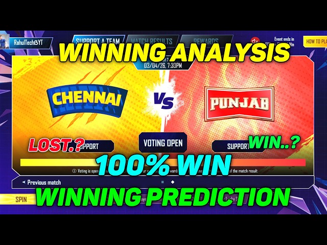 CSK VS PBKS  Winning Prediction🚀💯Bgmi Cricket League Prediction|Today Bgmi Cricket League Prediction