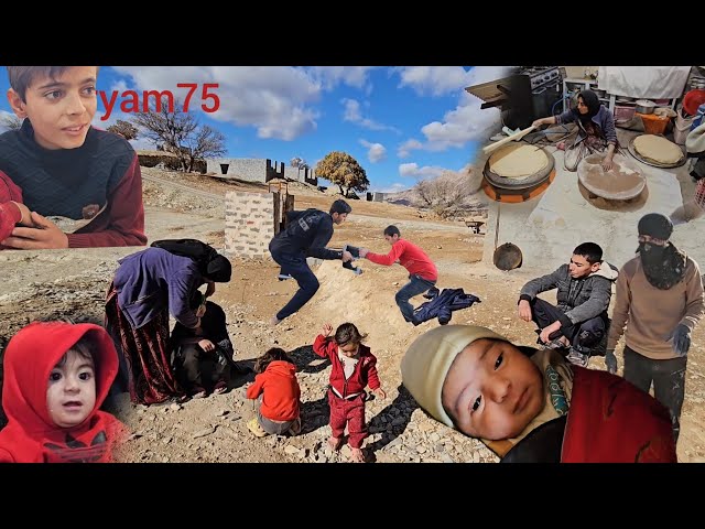 Traditional Bread Baking with Maryam and Building Their Dream Home🍞🏡🤱