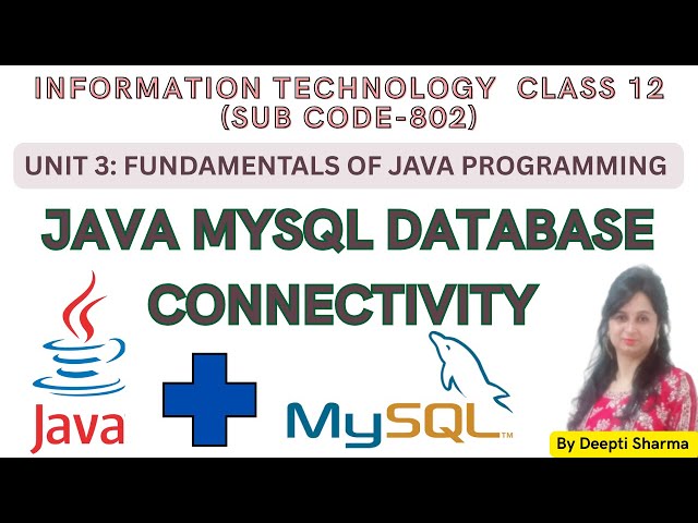 Java Database Connectivity | Java MySQL Connectivity #javatutorial #java #jdbc #jdbctutorial #exam