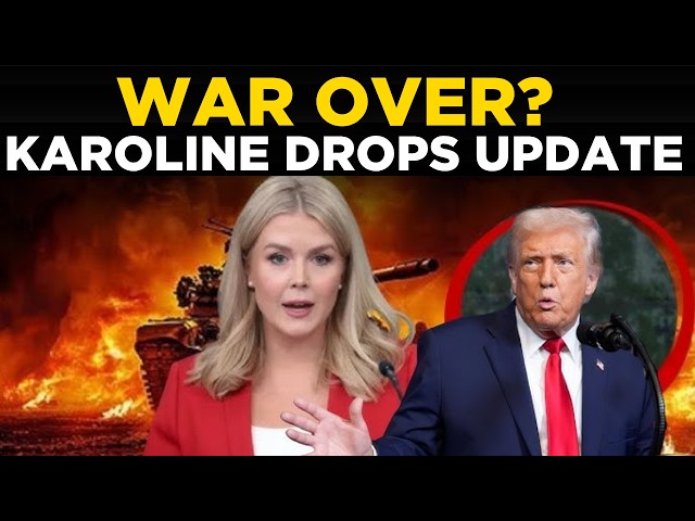 Karoline Leavitt LIVE: US-Iran War Is Over? Major White House Update LIVE | TRUMP | IRAN | WAR NEWS