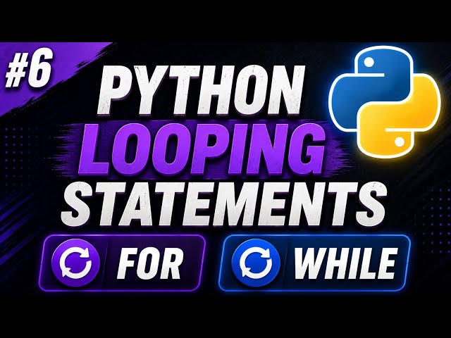 Python Loops in 5 Minutes 🚀 | For Loop and While Loop Made Easy