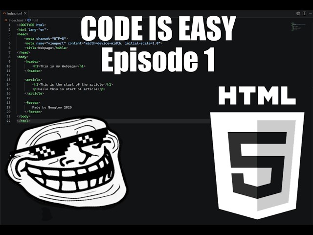 Code is Easy | Episode 1: Learn HTML with Chacha Ji! (The Basics)
