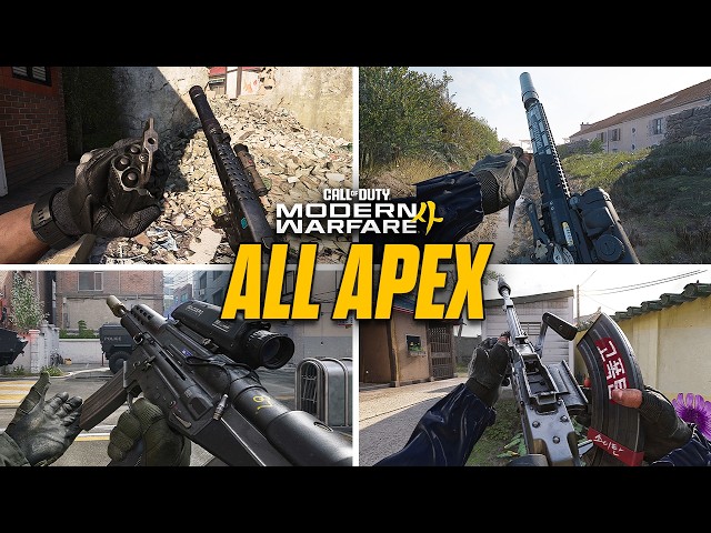 All APEX Weapon Attachments - Call of Duty Modern Warfare 4 Beta