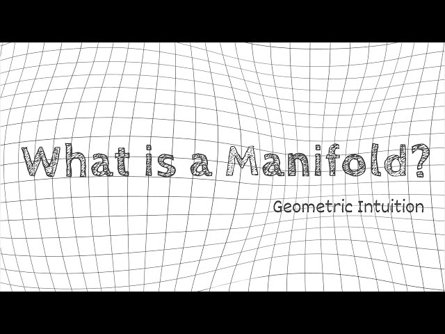 What is a manifold? Circle is a manifold.