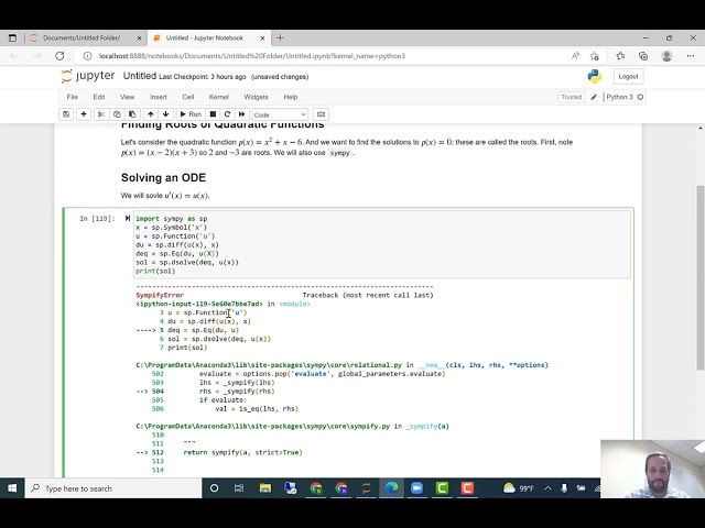 Solving Differential Equations Using Sympy