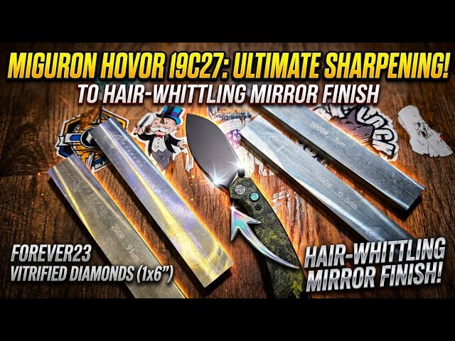 Forever23 vitrified diamonds sharpening miguron Hovor edc knife in 19c27 to hair whittling 