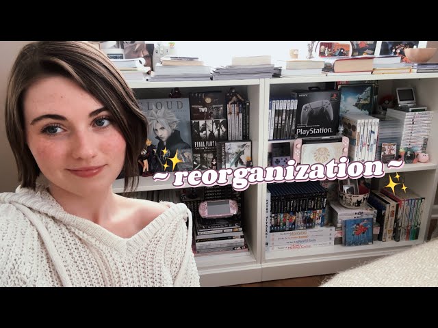 I reorganized my gaming collection ~ (cozy vlog) chatting, updates, & a new gameboy 