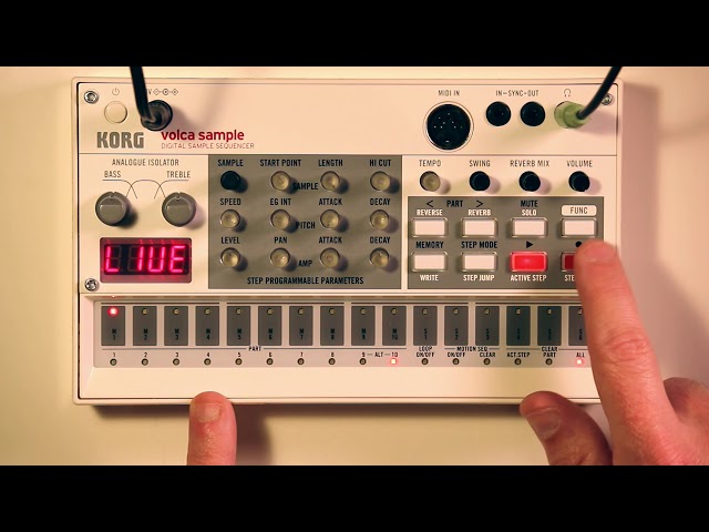 1 Volca Sample - Getting Started, using Live Record mode