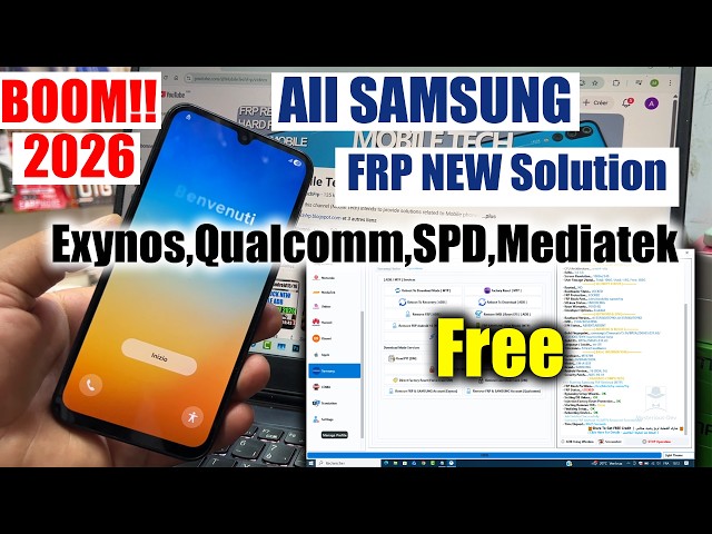 All Samsung frp bypass | Unlock Tool 2026 | frp Lock Removal | android 13/14/15/16 Latest method |