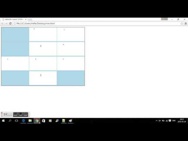 JAVASCRIPT MEMORY GAME
