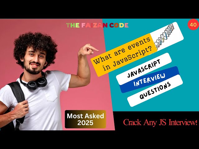 What are Events in JavaScript? | JavaScript Interview Questions Explained