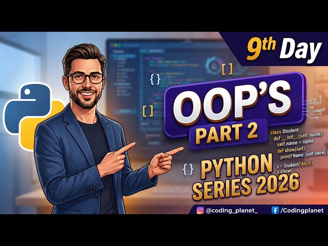 Learn Python Easily 💻 | Day 9 Coding School | OOP | Private Method | Inheritance | Polymorphy