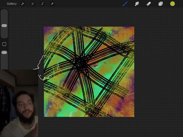 Painting On Procreate- A chill sesh (How to paint an abstract design on Procreate) 