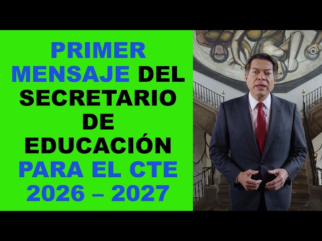I Am a Teacher: FIRST MESSAGE FROM THE SECRETARY OF EDUCATION FOR THE 2026 – 2027 TECHNICAL SCHOO...