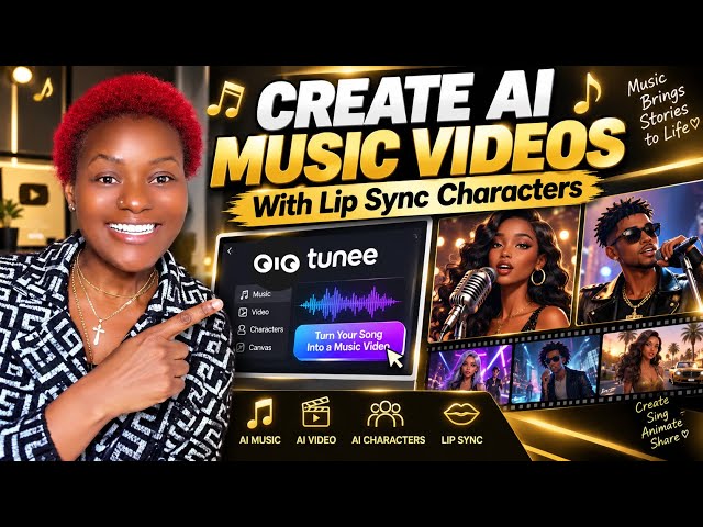 How to Create AI Music Videos from a Song 🎵 | Tunee AI Full Tutorial