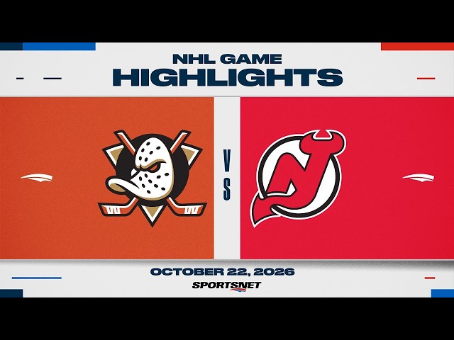NHL Highlights | Ducks vs. Devils - October 22, 2026