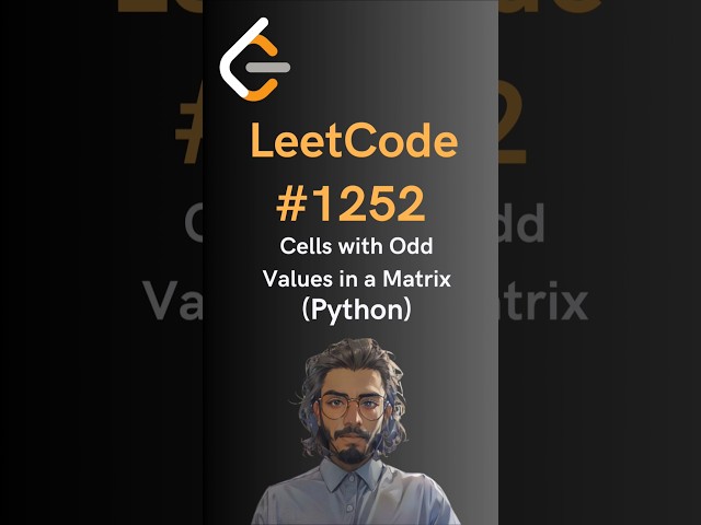 LeetCode#1252 Cells with Odd Values in a Matrix - Python