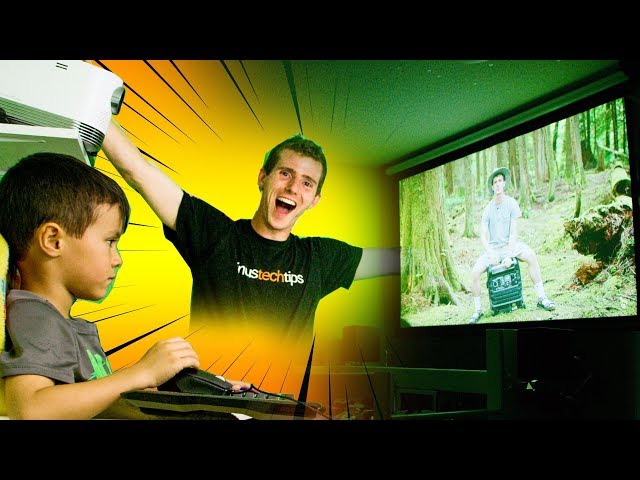 DIY Projector Screen & Home Theater Setup!
