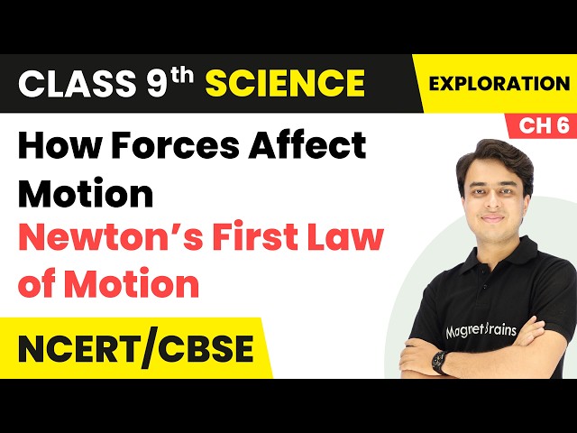 Newton’s First Law of Motion - How Forces Affect Motion | Class 9th Science | Chapter 6 | CBSE