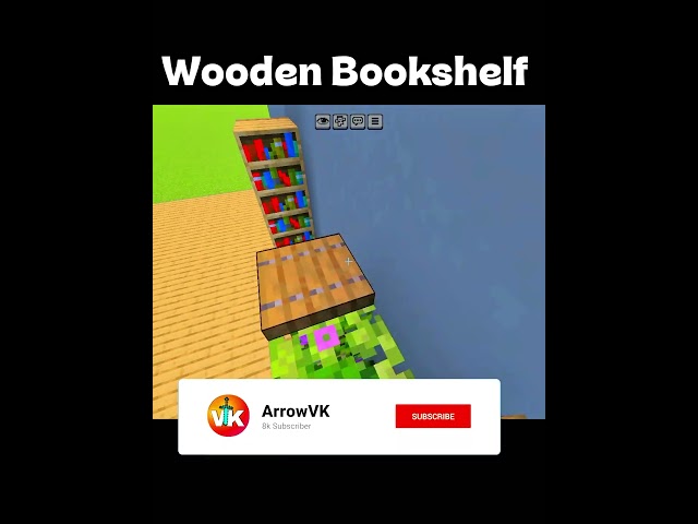 Minecraft Wooden Bookshelf 😎