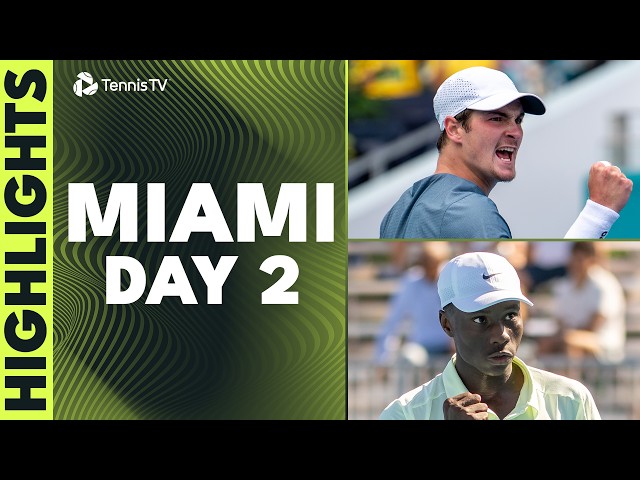 Fonseca Faces Marozsan; Berrettini, Shapovalov & Dimitrov Feature | Miami 2026 Day 2 Highlights