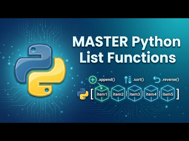 45 🐍 Python List Built-in Functions Explained | Complete Guide with Examples