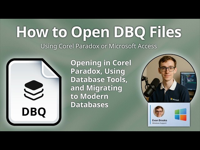 How to Open DBQ Files (Corel Paradox Memo Data)