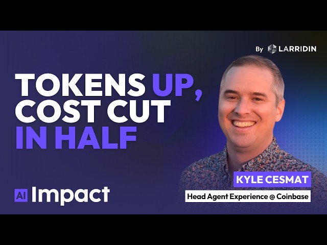 How Coinbase cut AI inference costs by half while tokens went up | Kyle Cesmat, Coinbase