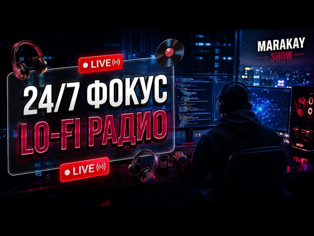24/7 LO-FI RADIO 🎧 Focus, Work, Study & Coding | MARAKAY SHOW