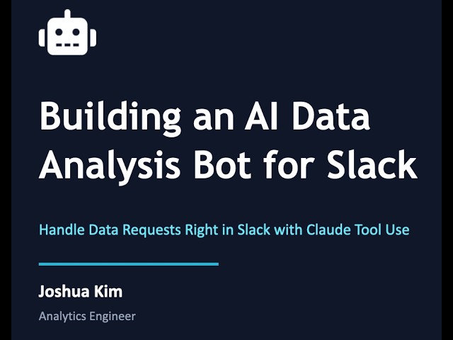 Building an AI Data Analysis Bot for Slack