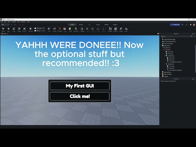 How to make a Modern UI in roblox.