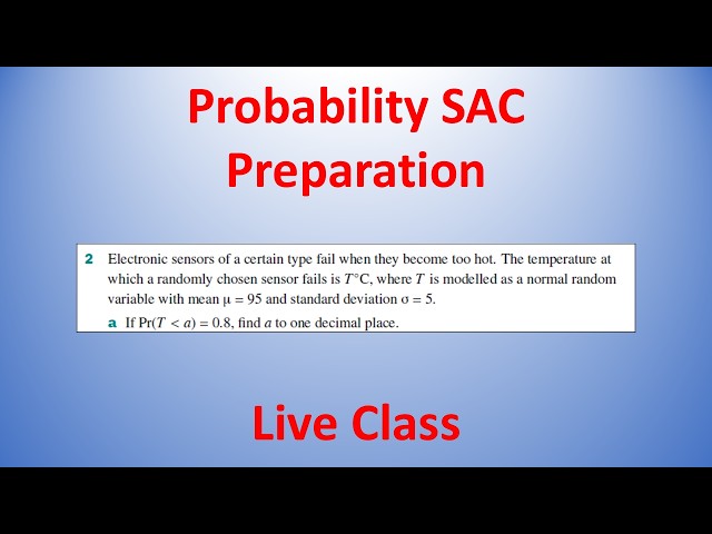 Math Methods Probability SAC Part 1