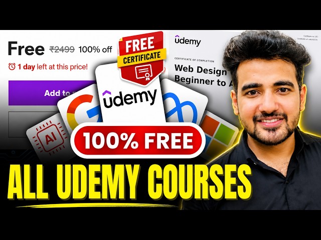 Paid Udemy Courses for FREE with Certificates in 2026 | Infosys Free Certification Courses