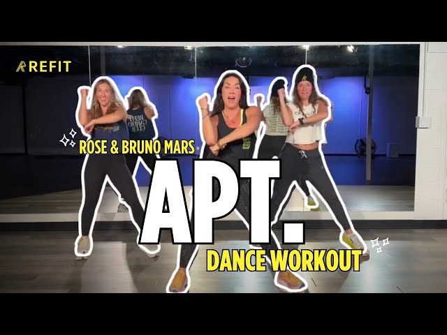 Coreografía de baile fitness | "APT" de ROSE y Bruno Mars | Entrenamiento cardiovascular en casa