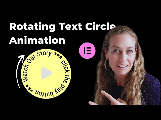 Create Stunning Rotating Text Circle Animations FAST with Elementor